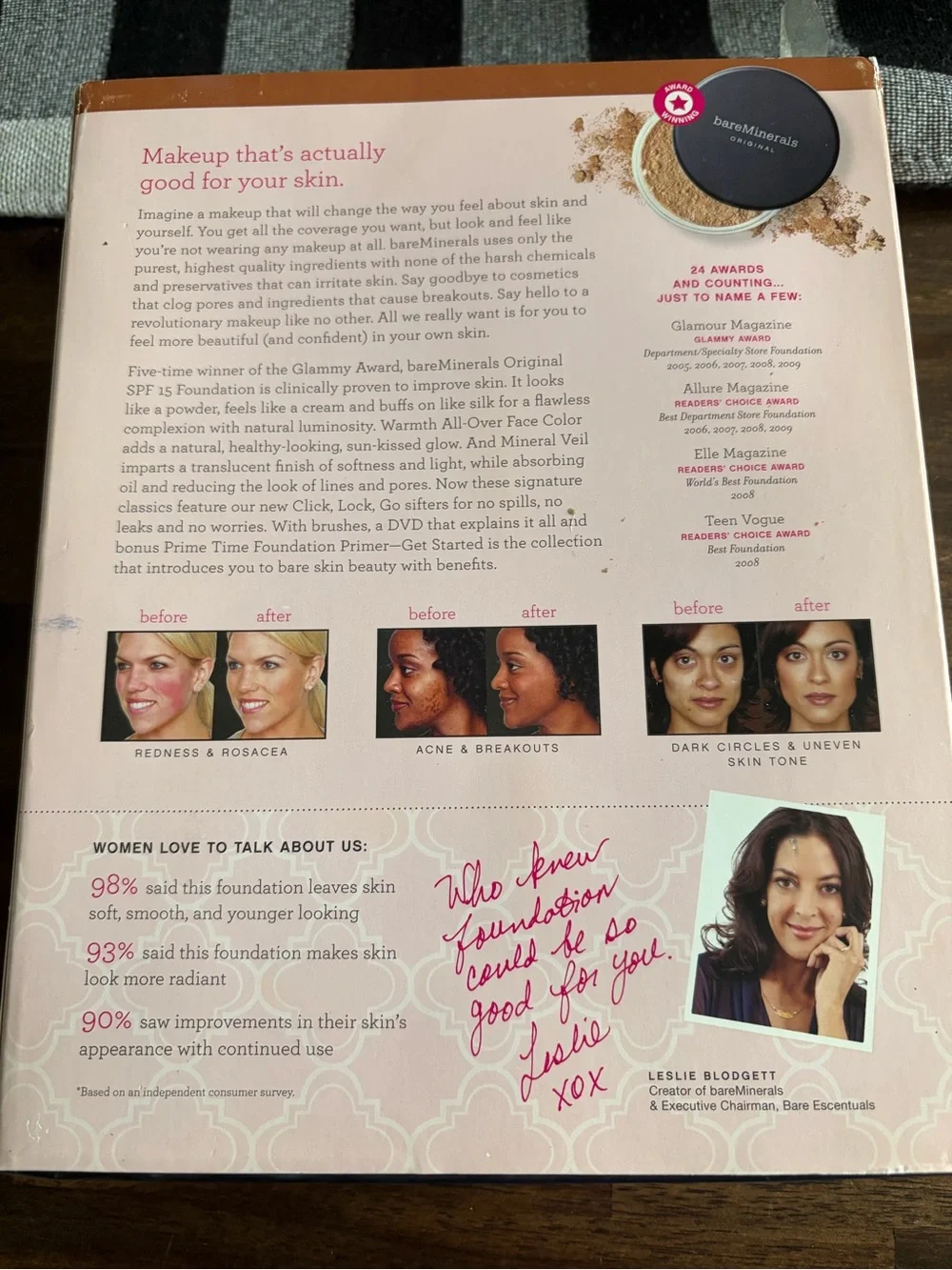 bareMinerals 9-Piece Get Started Kit in Pink and Tan